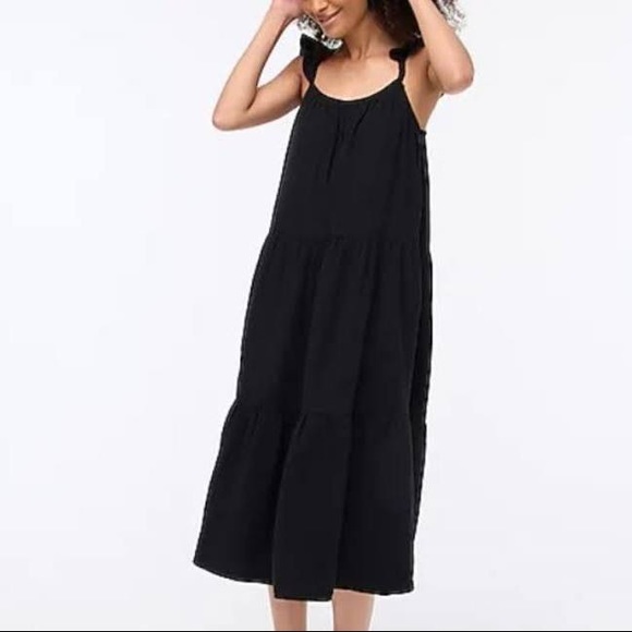 J. Crew NWT Boho Tiered Gauze Maxi Dress - Picture 2 of 13
